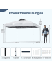 COSTWAY Pavillon 3x3m in Weiß