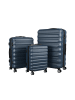relaxdays 3-tlg. Kofferset in Dunkelblau