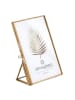Atmosphera Créateur d'intérieur Bilderrahmen, minimalistisch in Gold, (B) 5,5 x (H) 14,6 x (L) 11,4 cm