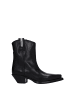 Premiata Schwarz Leder Knöchel Stiefel