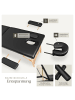 tectake 3 Zonen Massageliege-Set Daniel 210 x 95 x 84 cm, schwarz