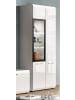 Inn.Furn Vitrine weiß Hochglanz 60 x 160 cm, Vitrinenschrank mit 10 Fächern