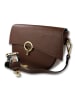 Toscanto Leder Umhängetasche, Citytasche Toscanto Tasche dunkelbraun ca. 30cm