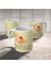 Mr. & Mrs. Panda Tasse Katze Wolle mit Spruch in Gelb Pastell