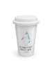 Mr. & Mrs. Panda Coffee To Go Becher Einhorn Fitness mit Spruch in Weiß