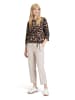 BETTY & CO Blusenshirt mit Print in Brown/Nature