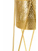 Mauro Ferretti Set mit 2 goldenen Metall-Pflanztöpfen 21x20x46-18x18x32 cm