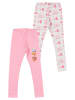 Paw Patrol 2er Pack Paw Patrol Leggings Leggins Hose Mädchenhose Sporthose in grau/rosa