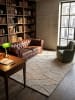 KADIMA DESIGN Teppich Wolle Handgetuftet DEBEN Geometrisch Wohnzimmer Modern in Natur