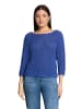 Betty Barclay Basic-Strickpullover mit Rippenstruktur in Adria Blue