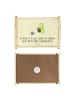 Mr. & Mrs. Panda Sofa Tablett Avocado Tanzen mit Spruch in Gelb Pastell