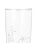 Mr. & Mrs. Panda Longdrinkglas Hasen Muschel ohne Spruch in Transparent