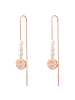 Valero Pearls Ohrhänger aus Edelstahl mit Preciosa und Süßwasser-Zuchtperle in roségold