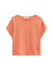 Marc O'Polo Feinstrick-Pullover loose in Warm Orange