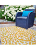 JACK Outdoor Teppich 120x180cm In- & Outdoor in Ornamente Okker