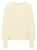 faina Damen Strickpullover in Wollweiss