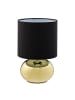 relaxdays Tischlampe in Gold/ Schwarz - (H)28 x Ø 18 cm