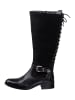 sheego by Joe Browns Lederstiefel in schwarz