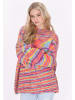 IZIA Damen Pullover in Pink Mehrfarbig