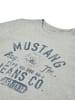 Mustang T-Shirt Basic Print Tee in Grau