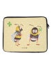 Mr. & Mrs. Panda Notebook Tasche Hummeln Kleeblatt ohne Spruch in Gelb Pastell