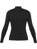 Normani Outdoor Sports Damen Merino Longsleeve mit Stehkragen Romsey in Schwarz
