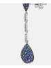 Diamant L'éternel Ohrhänger aus 750 Weißgold mit Diamant mit Saphir