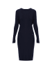Finn Flare Strickkleid Fine Rib in dark blue