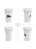 Mr. & Mrs. Panda Coffee To Go Becher Stinktier Ball ohne Spruch in Weiß