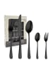 Kuppels 30-tlg. Besteckset DELIA in schwarz
