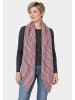 Faera Meliertes Dreieckstuch Strukturstricklook in Rosa