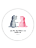 Mr. & Mrs. Panda Kühlschrankmagnet Axolotl Liebe mit Spruch in Weiß
