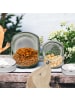 Mr. & Mrs. Panda Leckerli Glas Kleinpudel Moment ohne Spruch in Grau Pastell