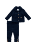 Little Gent Babysets Zopfmuster in blau