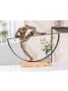 GILDE Skulptur Lifting bronzefarben - (H) 32 cm