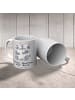 Mr. & Mrs. Panda Bedruckte Tasse Panda Beste Ehefrau der Welt mi... in Grau Pastell