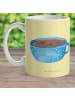 Mr. & Mrs. Panda Kindertasse Kaffee Tasse ohne Spruch in Gelb Pastell