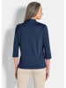 GOLDNER Shirt Elegantes Basic-Shirt mit V-Ausschnitt in marine