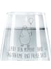 Mr. & Mrs. Panda Glas Pinguin Luftballon mit Spruch in Transparent