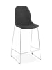 KADIMA DESIGN Hochstuhl und Küchenhocker aus Metall & Textilien | Modern in Anthrazit-Silber