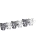 Ritzenhoff & Breker 6er Set Kaffeebecher Cornello 250 ml in bunt