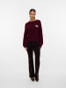 Vero Moda Strickpullover in Syrah