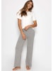 SASSYCLASSY Strickhose mit Kaschmir in Hellgrau