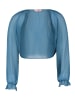 Vera Mont Bolero-Jacke mit gekräuseltem Ausschnitt in Shiny Bluestone