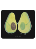 Mr. & Mrs. Panda Mouse Pad Avocado Pärchen ohne Spruch in Schwarz