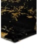 Atticgo Kurzflor-Teppich GOLD in schwarz
