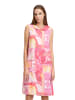 Betty Barclay Chiffonkleid ohne Arm in Rosé/Yellow