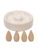 Home&Styling Collection Duftofen + Räucherstäbchen HAPO in Beige, (B) 6,5 x (H) 7,7 x (L) 6,5 cm