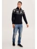 11 Project Troyer PRTim 20715244 ME  schöner Pullover mit Troyerkragen in Schwarz