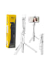 Wisam® Selfie Stick Stativ Bluetooth ZS8 Weiß Fernbedienung